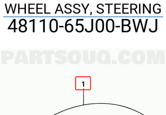 Suzuki 4811065J00BWJ WHEEL ASSY, STEERING