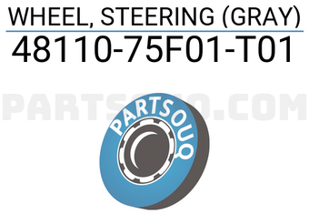 Suzuki 4811075F01T01 WHEEL, STEERING (GRAY)