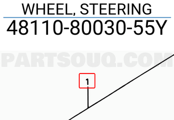 Suzuki 481108003055Y WHEEL, STEERING