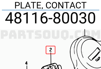 Suzuki 4811680030 PLATE, CONTACT