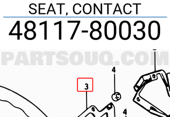 Suzuki 4811780030 SEAT, CONTACT