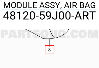 Suzuki 4812059J00ART MODULE ASSY, AIR BAG