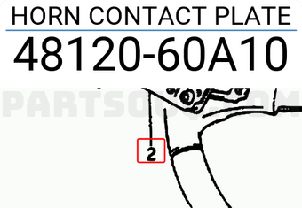 Suzuki 4812060A10 HORN CONTACT PLATE
