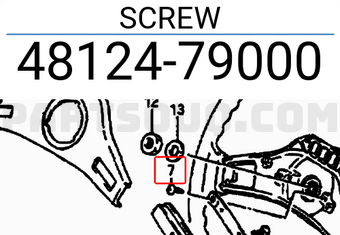 Suzuki 4812479000 SCREW