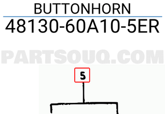Suzuki 4813060A105ER BUTTONHORN