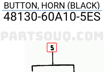 Suzuki 4813060A105ES BUTTON, HORN (BLACK)