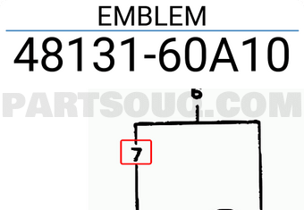 Suzuki 4813160A10 EMBLEM