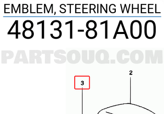 Suzuki 4813181A00 EMBLEM, STEERING WHEEL