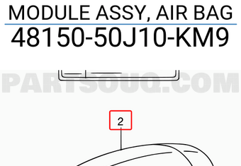 Suzuki 4815050J10KM9 MODULE ASSY, AIR BAG