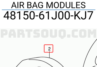 Suzuki 4815061J00KJ7 AIR BAG MODULES