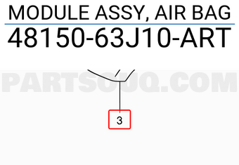 Suzuki 4815063J10ART MODULE ASSY, AIR BAG