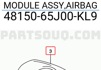 Suzuki 4815065J00KL9 MODULE ASSY,AIRBAG