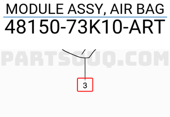 Suzuki 4815073K10ART MODULE ASSY, AIR BAG