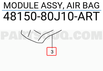 Suzuki 4815080J10ART MODULE ASSY, AIR BAG