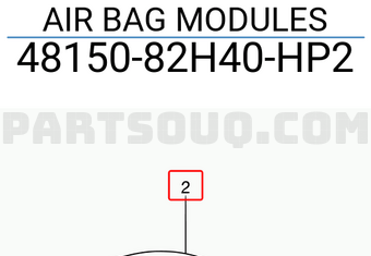 Suzuki 4815082H40HP2 AIR BAG MODULES