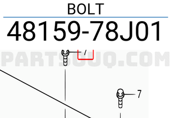 Suzuki 4815978J01 BOLT