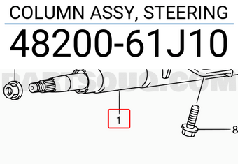 Suzuki 4820061J10 COLUMN ASSY, STEERING