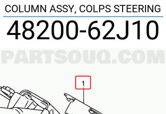Suzuki 4820062J10 COLUMN ASSY, COLPS STEERING