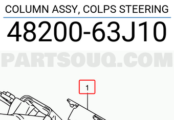 Suzuki 4820063J10 COLUMN ASSY, COLPS STEERING