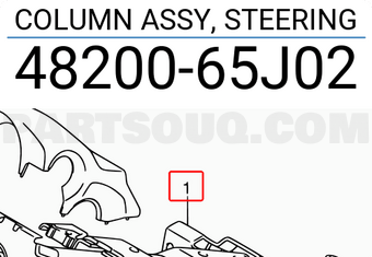 Suzuki 4820065J02 COLUMN ASSY, STEERING
