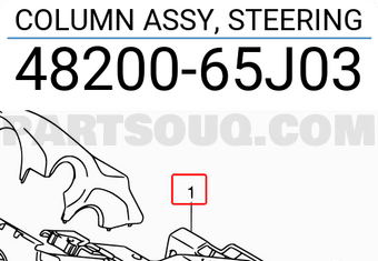 Suzuki 4820065J03 COLUMN ASSY, STEERING
