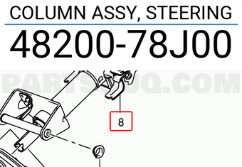 Suzuki 4820078J00 COLUMN ASSY, STEERING
