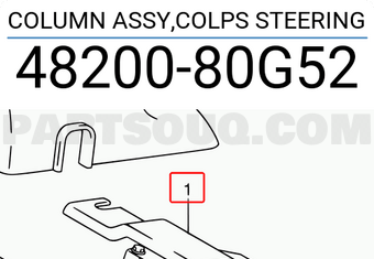 Suzuki 4820080G52 COLUMN ASSY,COLPS STEERING