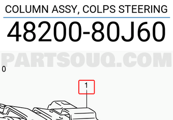 Suzuki 4820080J60 COLUMN ASSY, COLPS STEERING