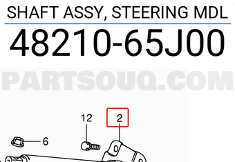 Suzuki 4821065J00 SHAFT ASSY, STEERING MDL