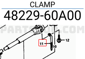 Suzuki 4822960A00 CLAMP