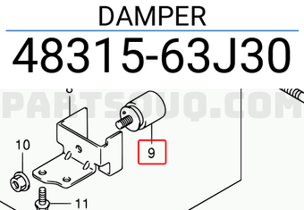 Suzuki 4831563J30 DAMPER