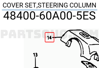 Suzuki 4840060A005ES COVER SET,STEERING COLUMN