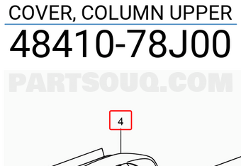 Suzuki 4841078J00 COVER, COLUMN UPPER