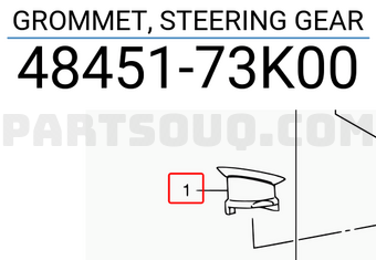 Suzuki 4845173K00 GROMMET, STEERING GEAR