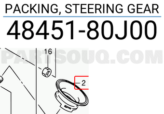 Suzuki 4845180J00 PACKING, STEERING GEAR