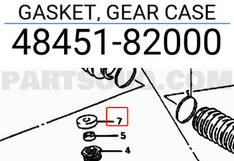 Suzuki 4845182000 GASKET, GEAR CASE