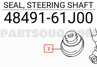 Suzuki 4849161J00 SEAL, STEERING SHAFT