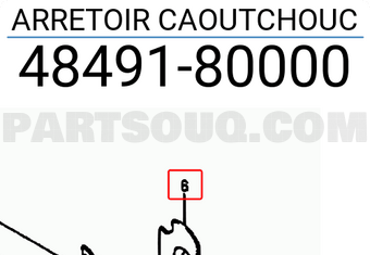 Suzuki 4849180000 ARRETOIR CAOUTCHOUC