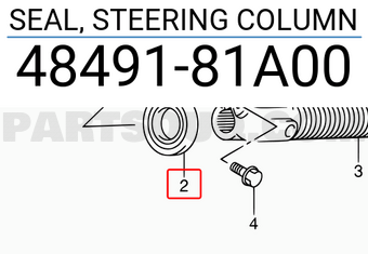 Suzuki 4849181A00 SEAL, STEERING COLUMN