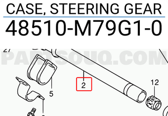 Suzuki 48510M79G10 CASE, STEERING GEAR
