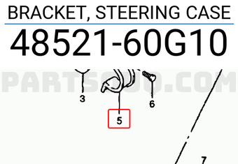 Suzuki 4852160G10 BRACKET, STEERING CASE