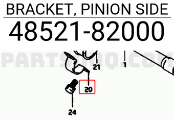 Suzuki 4852182000 BRACKET, PINION SIDE