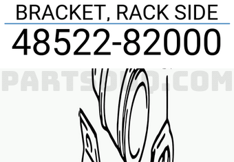 Suzuki 4852282000 BRACKET, RACK SIDE