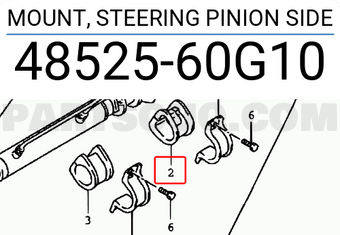 Suzuki 4852560G10 MOUNT, STEERING PINION SIDE