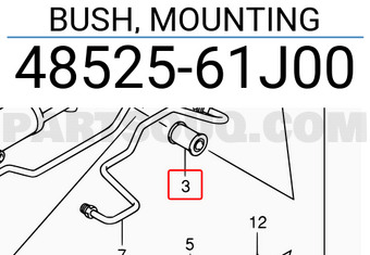 Suzuki 4852561J00 BUSH, MOUNTING