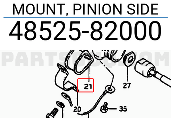 Suzuki 4852582000 MOUNT, PINION SIDE