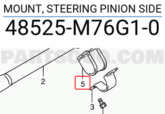 Suzuki 48525M76G10 MOUNT, STEERING PINION SIDE