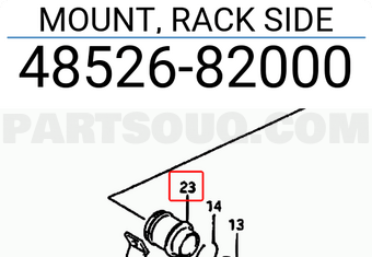 Suzuki 4852682000 MOUNT, RACK SIDE