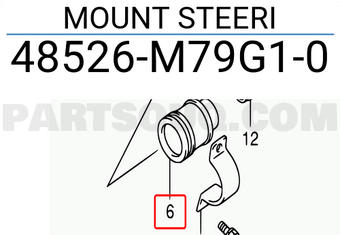 Suzuki 48526M79G10 MOUNT STEERI