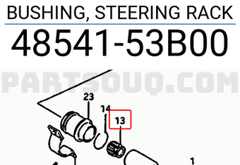 Suzuki 4854153B00 BUSHING, STEERING RACK